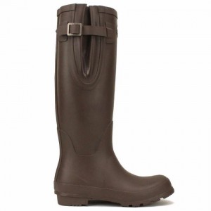 Rockfish Everyday Tall Side Adjustable Women's Wellington Boots Dark Brown | ZSY3663XY