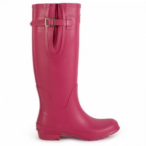 Rockfish Everyday Tall Side Adjustable Women's Wellington Boots Rose Red | LTV5025GR