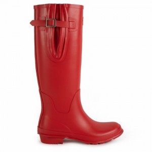 Rockfish Everyday Tall Side Adjustable Women's Wellington Boots Red | KFO430IN