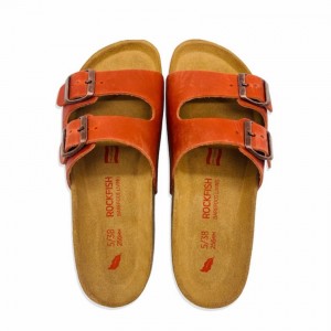 Rockfish Kendall Two-Strap Double Strap Women's Sandals Orange | KRW4645WL