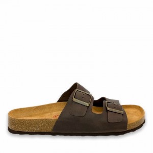 Rockfish Kendall Two-Strap Double Strap Women's Sandals Dark Brown | CLF8890HY