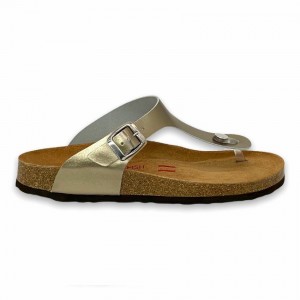 Rockfish Nixie Thong Cork Flatform Flip Flop Women's Sandals Gold Yellow | PSD8627AU