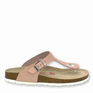 Rockfish Nixie Thong Cork Flatform Flip Flop Women's Sandals Pink | NRR8351HO