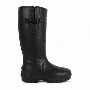 Rockfish Walkabout Tall Side Adjustable 5mm Neoprene Insulated Men's Wellington Boots Black | MQX2699DO