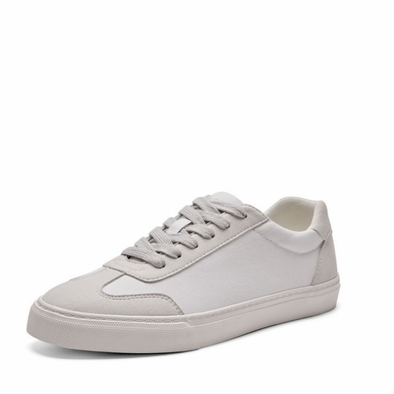 Rockfish 901 Dwr Trainers German Army Trainer Canvas Women's Low-Top Sneakers White Grey | TDR7874OQ