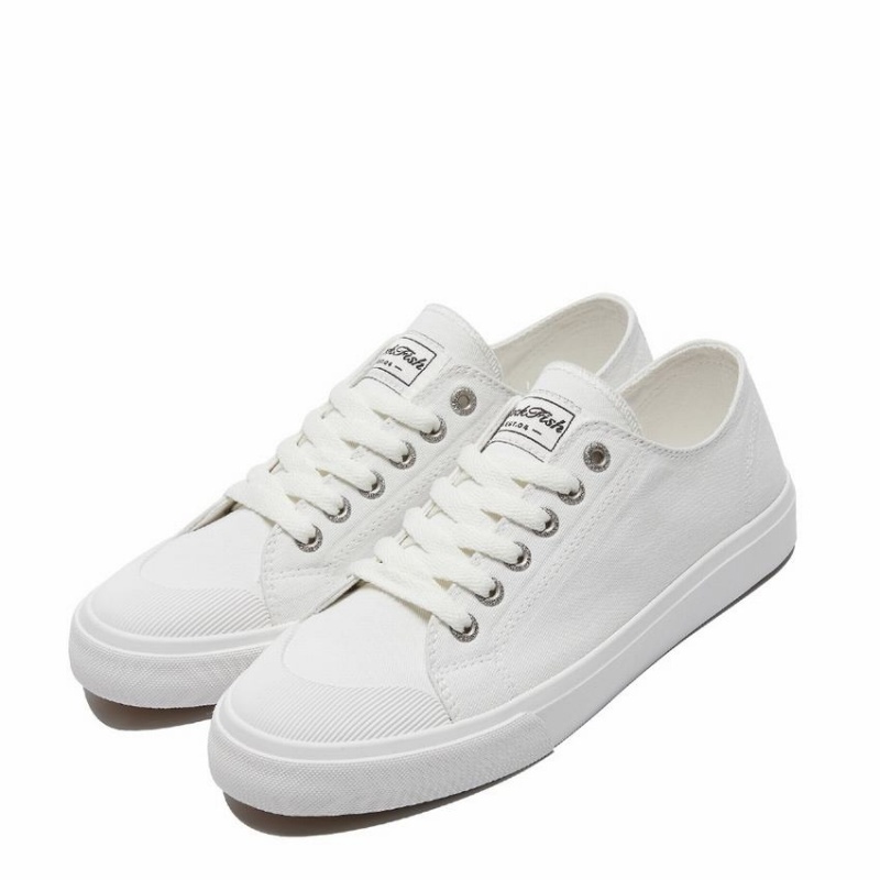 Rockfish Classic 746 Canvas Women's Low-Top Sneakers White | XOG592PT