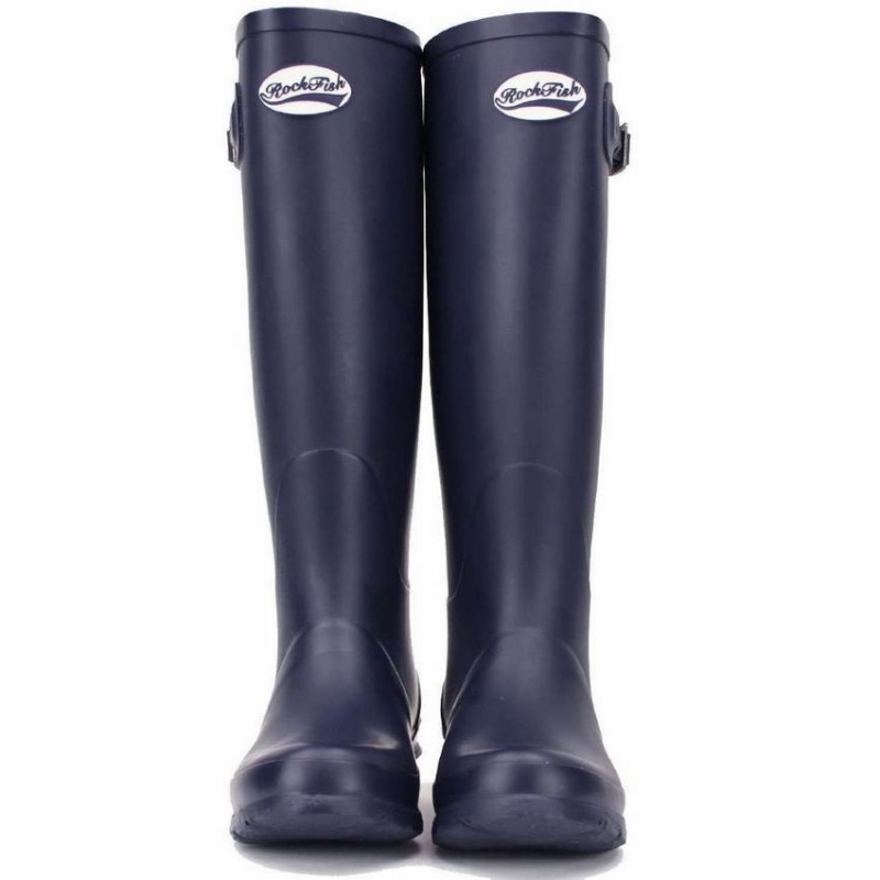 Rockfish Classic Tall Women's Wellington Boots Navy Blue | BHY9577CG