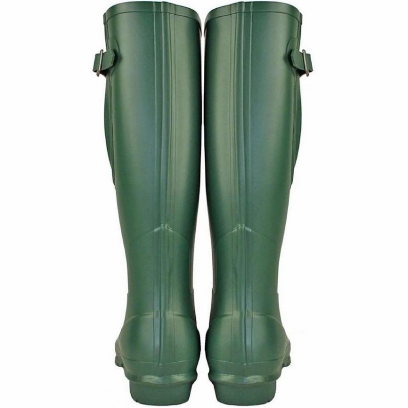 Rockfish Everyday Tall Side Adjustable Men's Wellington Boots Green | FFY9920TV