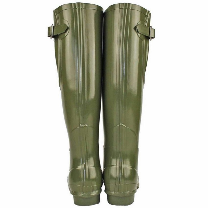 Rockfish Everyday Tall Side Adjustable Women's Wellington Boots Dark Green | YIY8957RJ