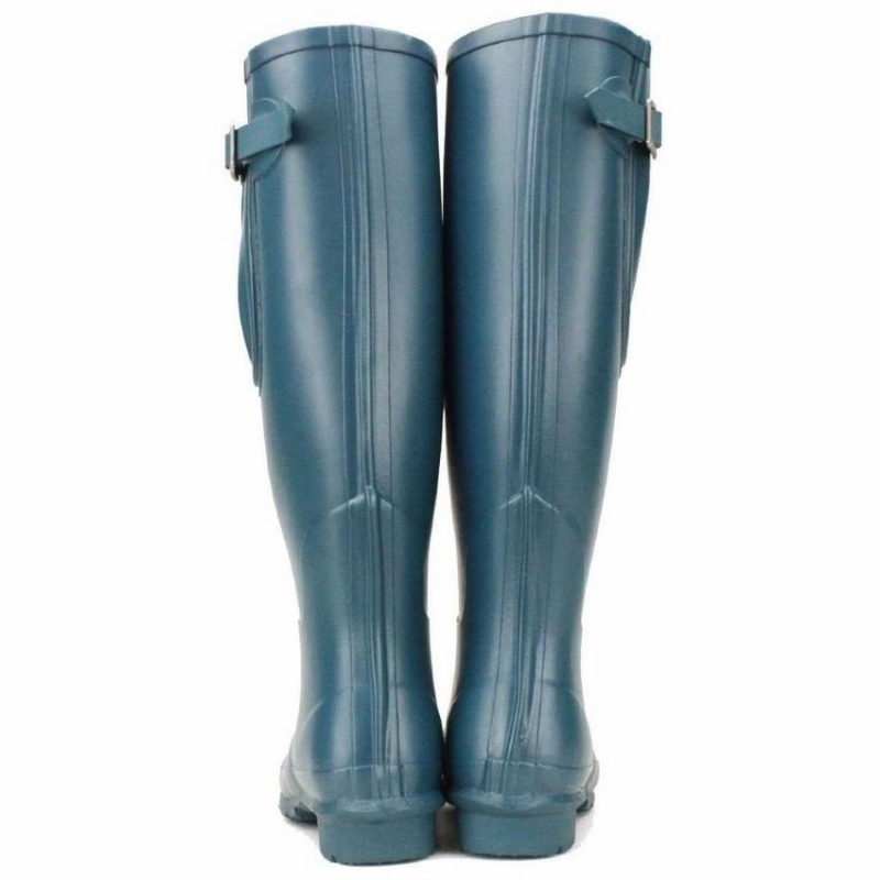 Rockfish Everyday Tall Side Adjustable Women's Wellington Boots Blue | GAE4452IV