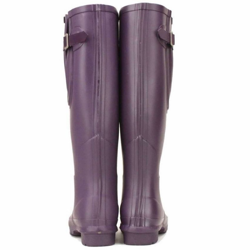 Rockfish Everyday Tall Side Adjustable Women's Wellington Boots Purple | VJM4482XL