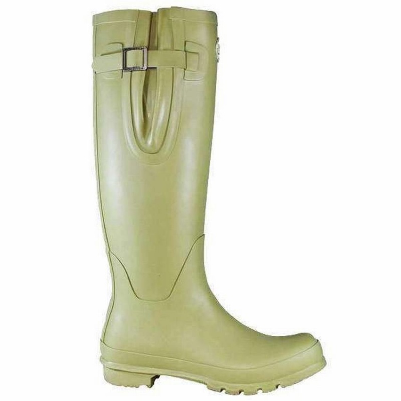 Rockfish Everyday Tall Side Adjustable Women\'s Wellington Boots Light Green | PCM9018NX