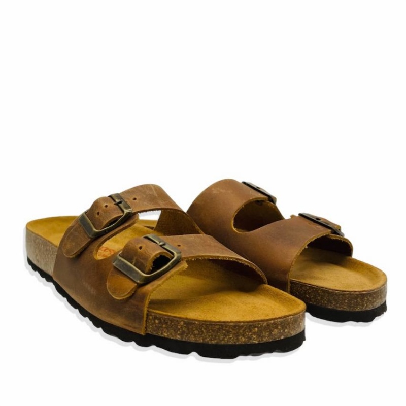 Rockfish Kendall Two-Strap Double Strap Women's Sandals Dark Brown | OEA9061YF