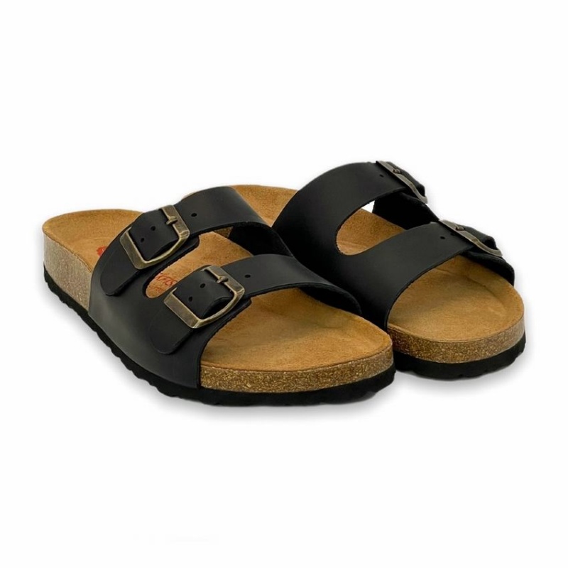 Rockfish Kendall Two-Strap Double Strap Women's Sandals Black | PBU717PF