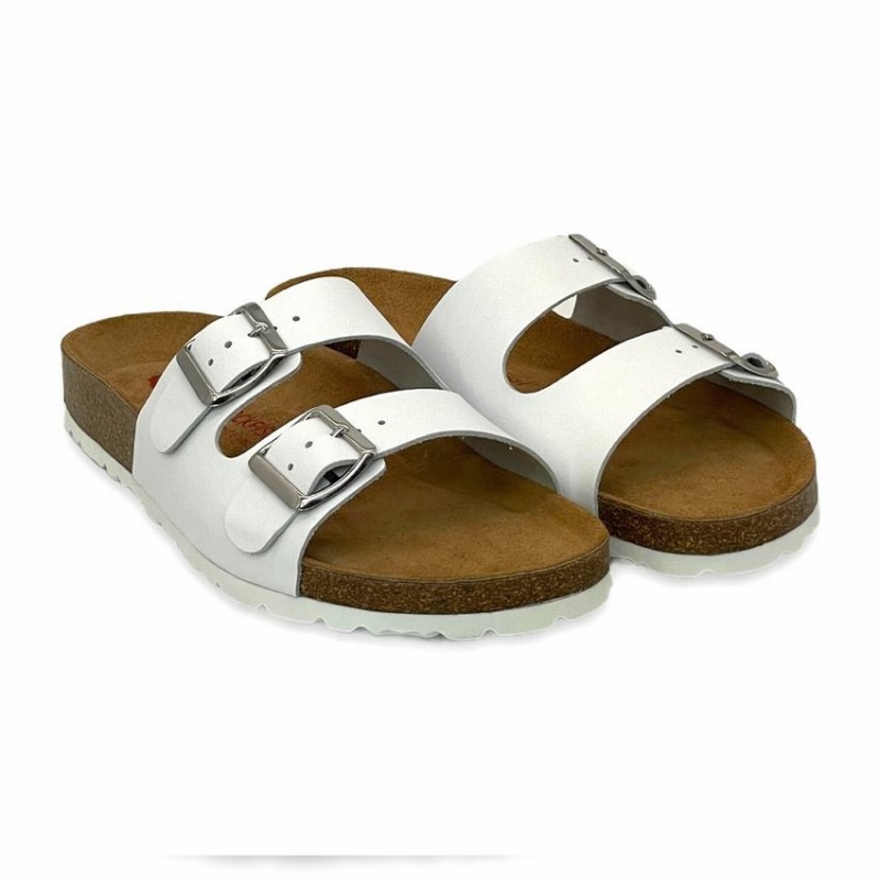 Rockfish Kendall Two-Strap Double Strap Women's Sandals White | ACS8290NW