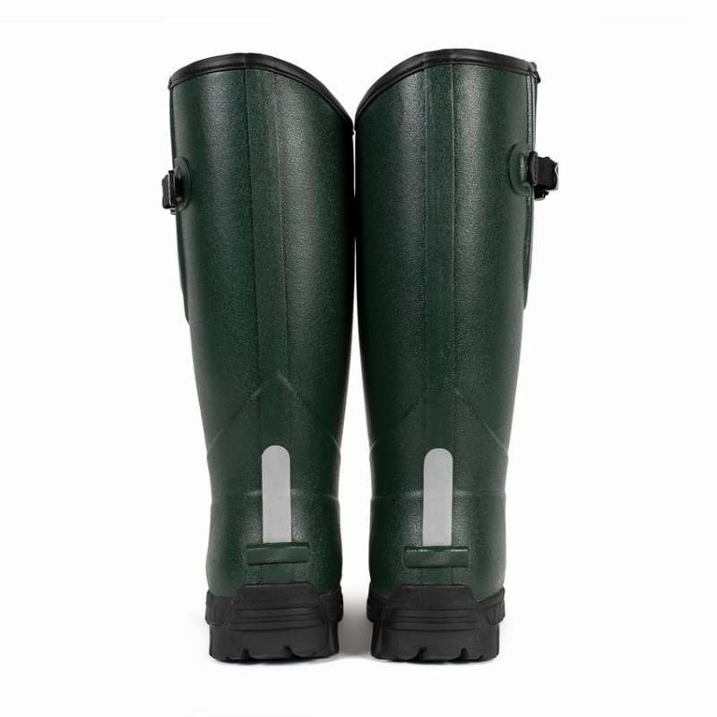 Rockfish Walkabout Tall Side Adjustable 5mm Neoprene Insulated Men's Wellington Boots Dark Green | YDJ9082QM